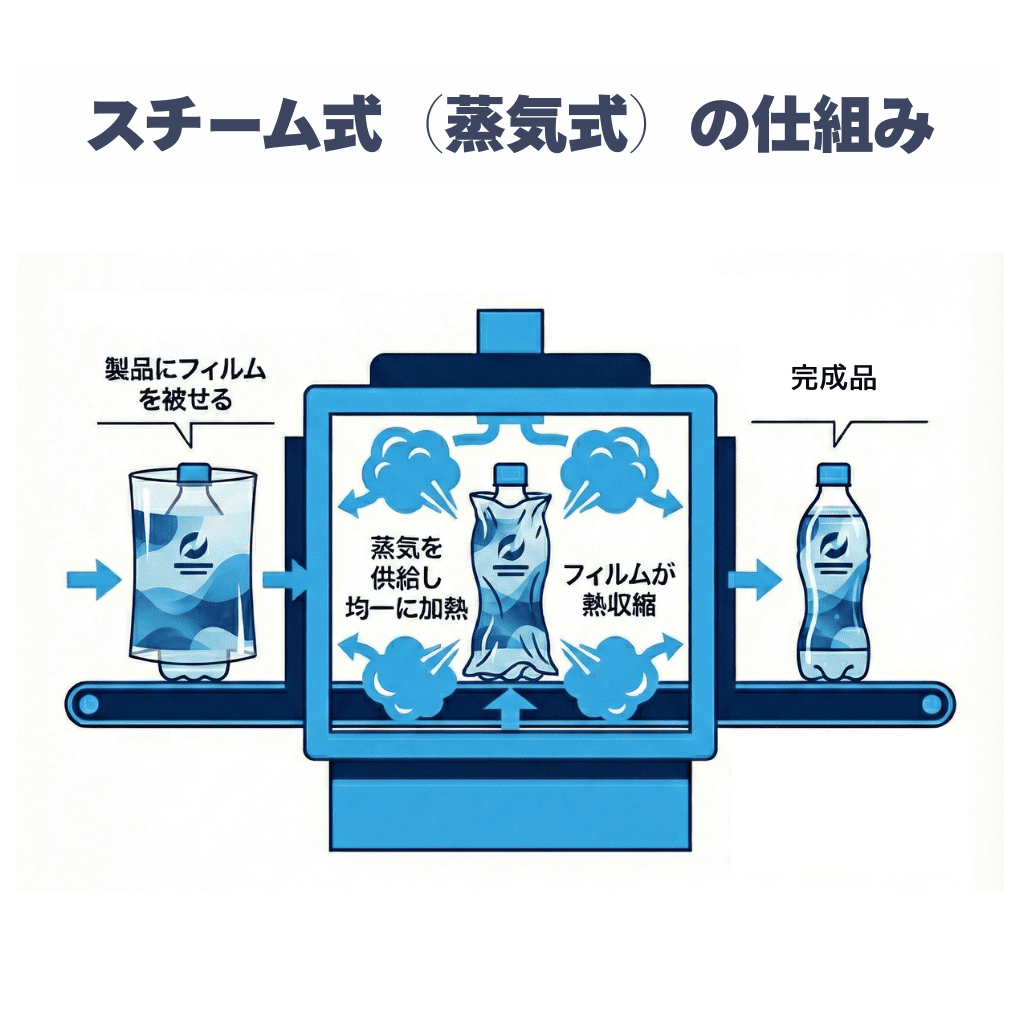 スチーム式(蒸気式)の仕組み