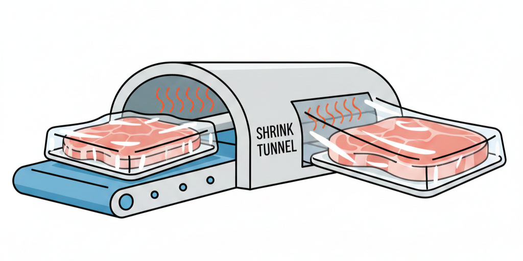 セミシュリンク包装のイメージ