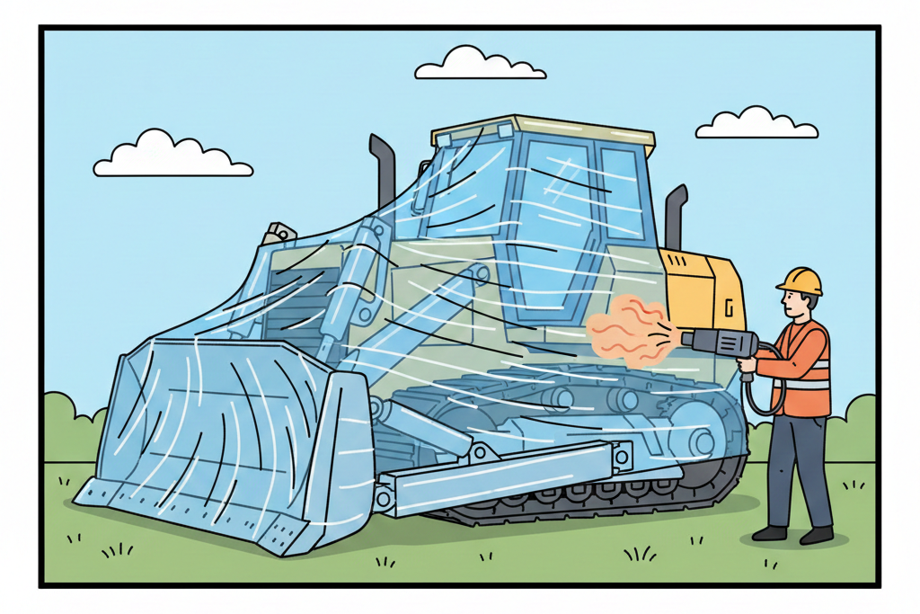 大型のシュリンク包装のイメージ